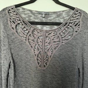 Barlett Crochet Detail Pullover
